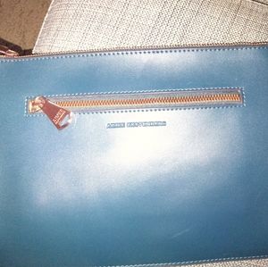 Aimee Kestenberg Sicily Pouch Marine Blue EUC
